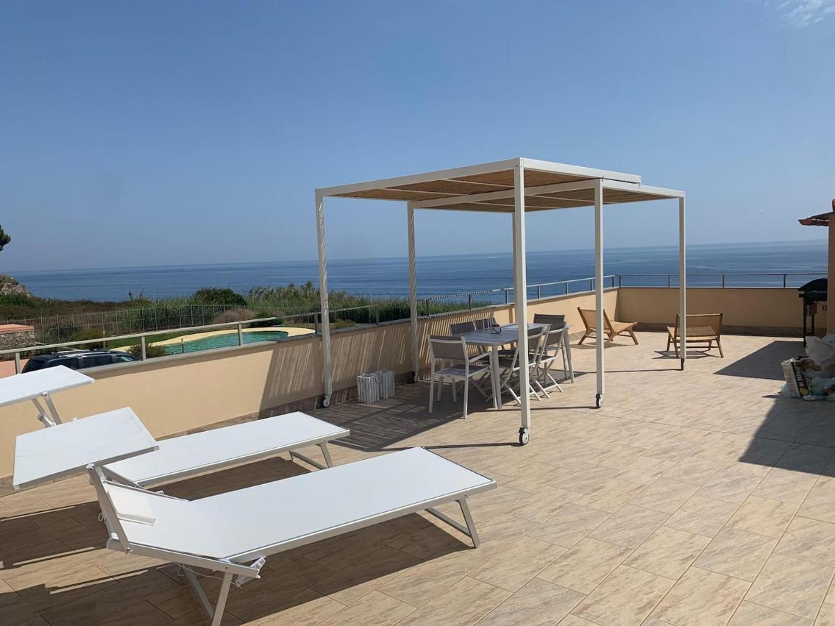 Incanto Sul Mare Con Enorme Terrazza E Piscina แชร์โว ภายนอก รูปภาพ