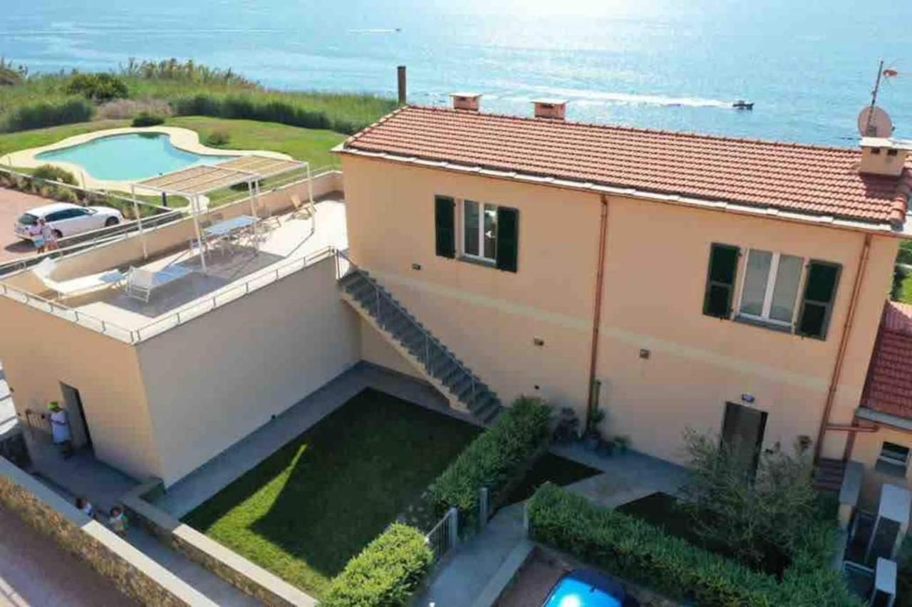 Incanto Sul Mare Con Enorme Terrazza E Piscina แชร์โว ภายนอก รูปภาพ